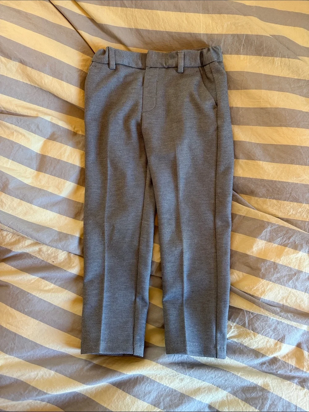 Zara childs Two-Piece Gray Textured Blazer & Trousers